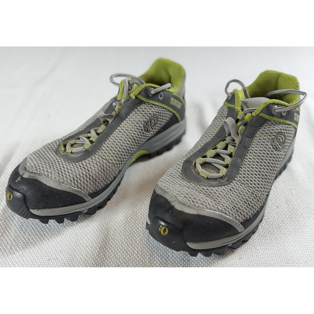 Pearl Izumi‎ X-Alp Seek V3 Shoes Womens 9.5 EUR 42 Gray Green Cycling Trail SPD
